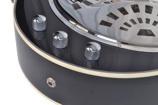 Electro-Acoustic Resonator Guitar Black Br 